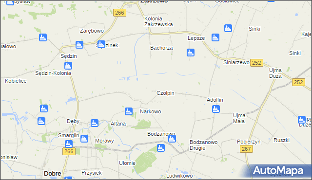 mapa Czołpin, Czołpin na mapie Targeo