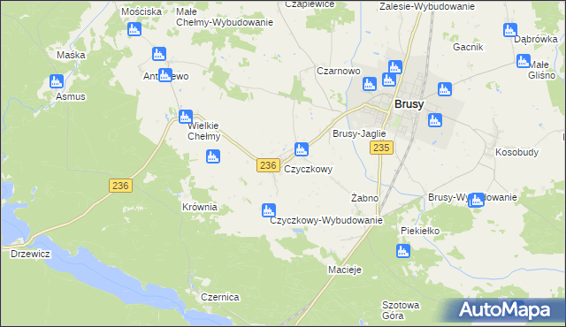 mapa Czyczkowy, Czyczkowy na mapie Targeo