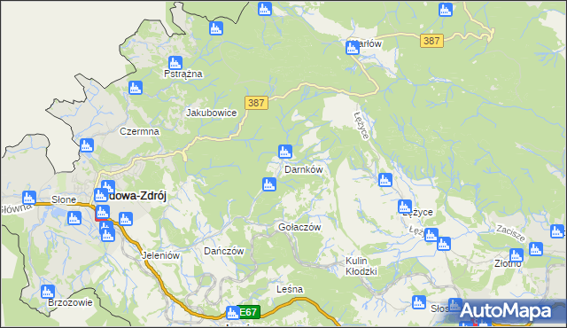 mapa Darnków, Darnków na mapie Targeo