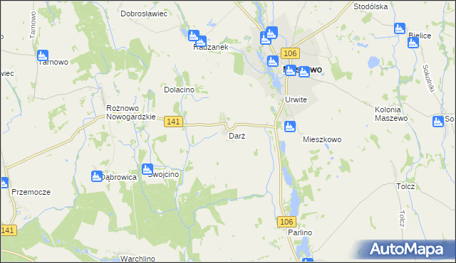 mapa Darż, Darż na mapie Targeo