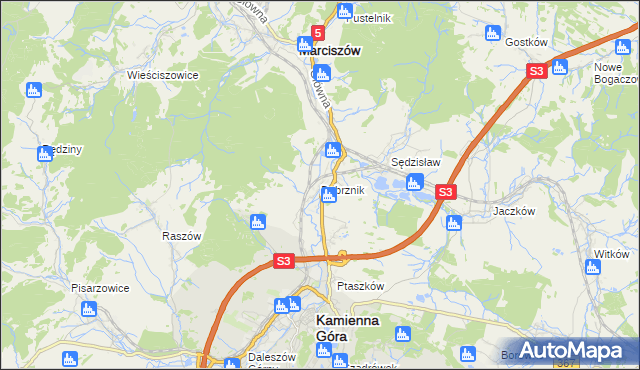 mapa Dębrznik, Dębrznik na mapie Targeo