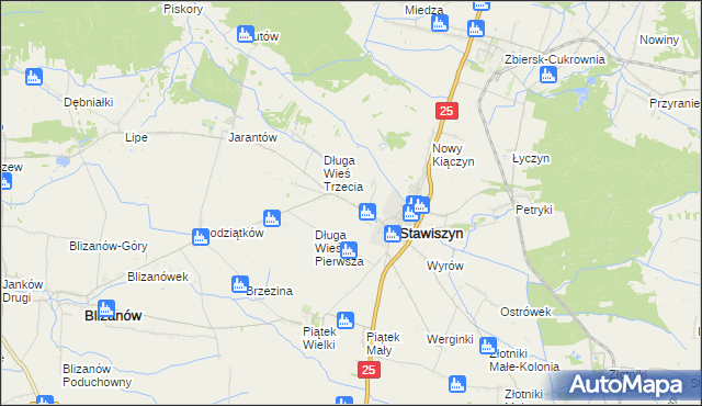 mapa Długa Wieś Druga, Długa Wieś Druga na mapie Targeo