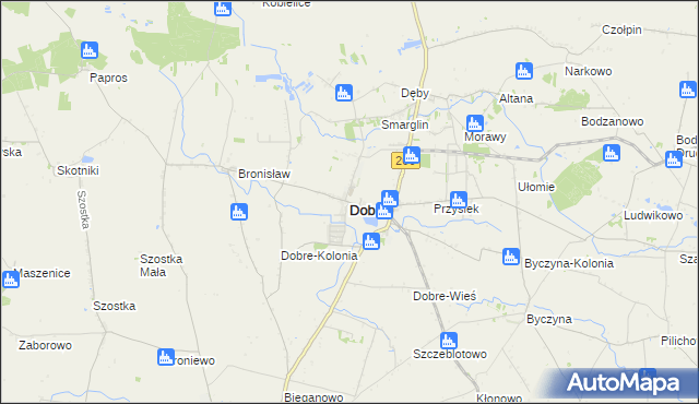 mapa Dobre powiat radziejowski, Dobre powiat radziejowski na mapie Targeo