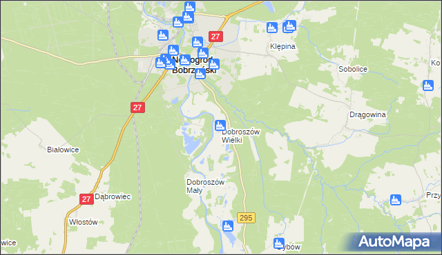 mapa Dobroszów Wielki, Dobroszów Wielki na mapie Targeo