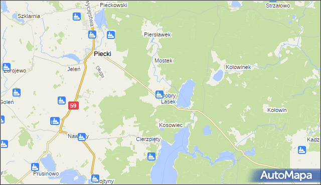 mapa Dobry Lasek, Dobry Lasek na mapie Targeo