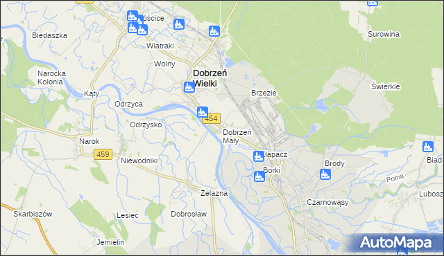 mapa Dobrzeń Mały, Dobrzeń Mały na mapie Targeo