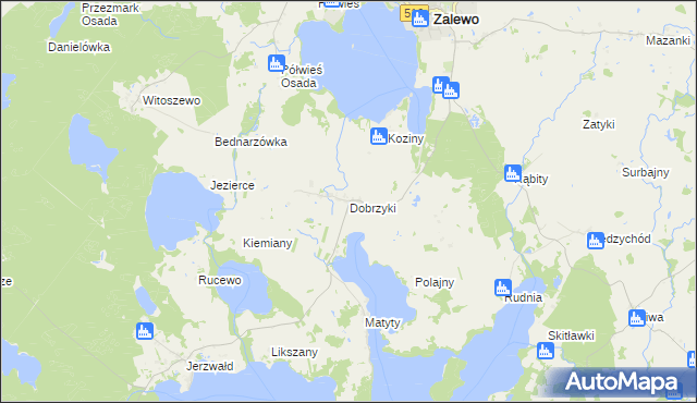 mapa Dobrzyki, Dobrzyki na mapie Targeo