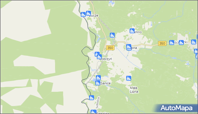 mapa Dobrzyń gmina Przewóz, Dobrzyń gmina Przewóz na mapie Targeo