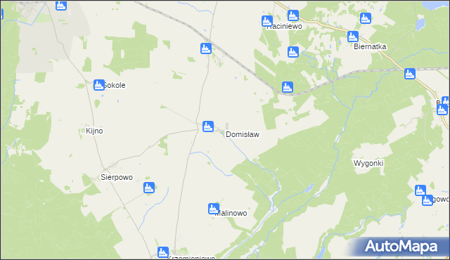 mapa Domisław, Domisław na mapie Targeo