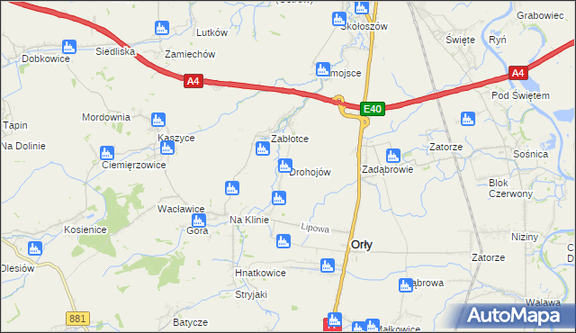 mapa Drohojów, Drohojów na mapie Targeo