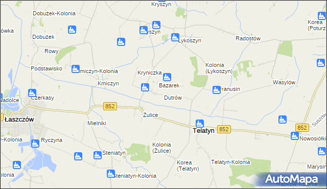 mapa Dutrów, Dutrów na mapie Targeo