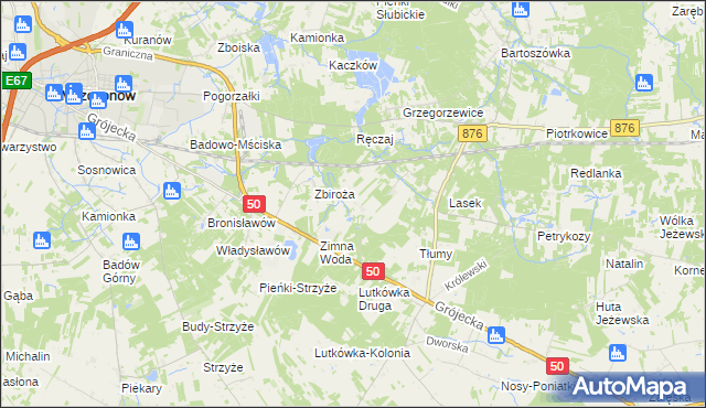 mapa Dwórzno gmina Mszczonów, Dwórzno gmina Mszczonów na mapie Targeo