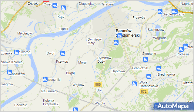 mapa Dymitrów Duży, Dymitrów Duży na mapie Targeo