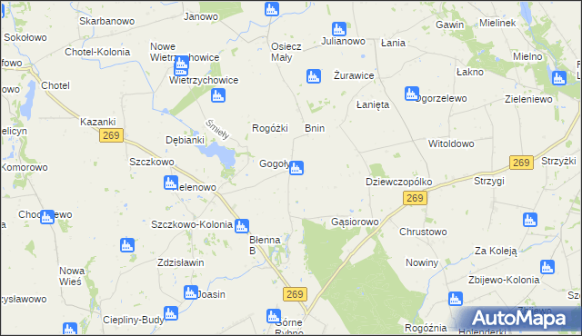 mapa Dziewczopole, Dziewczopole na mapie Targeo