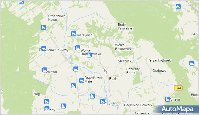 mapa Elżbiecin gmina Krasnosielc, Elżbiecin gmina Krasnosielc na mapie Targeo