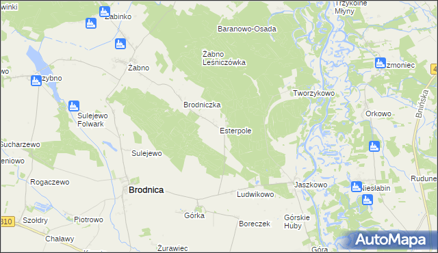 mapa Esterpole, Esterpole na mapie Targeo