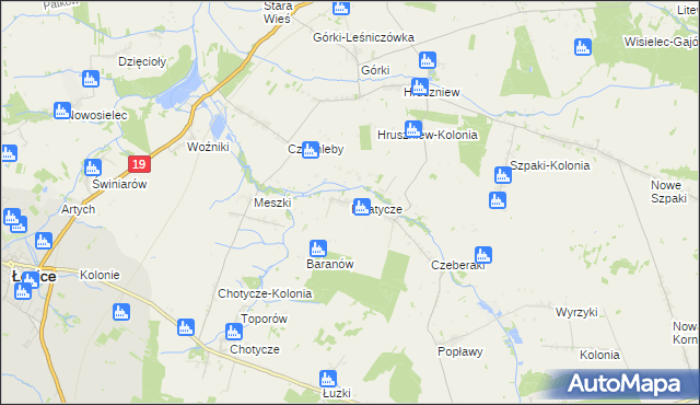 mapa Falatycze, Falatycze na mapie Targeo