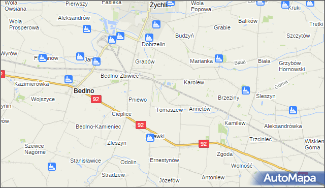 mapa Franciszków Nowy, Franciszków Nowy na mapie Targeo