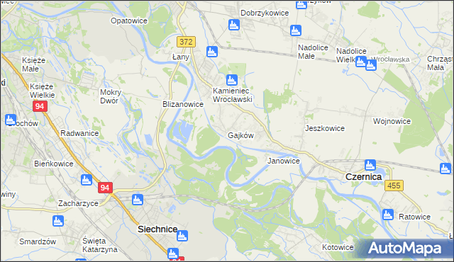 mapa Gajków, Gajków na mapie Targeo