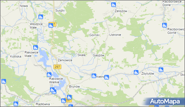 mapa Gaszów, Gaszów na mapie Targeo