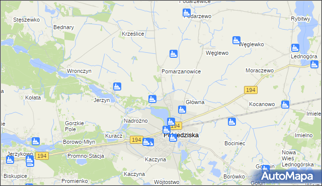 mapa Główienka, Główienka na mapie Targeo