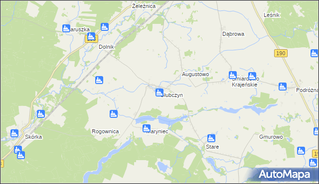 mapa Głubczyn, Głubczyn na mapie Targeo