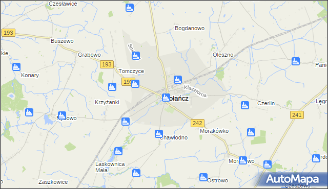 mapa Gołańcz, Gołańcz na mapie Targeo