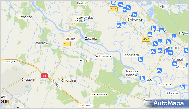 mapa Golczowice gmina Lewin Brzeski, Golczowice gmina Lewin Brzeski na mapie Targeo