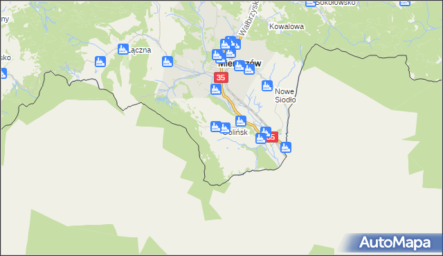 mapa Golińsk, Golińsk na mapie Targeo