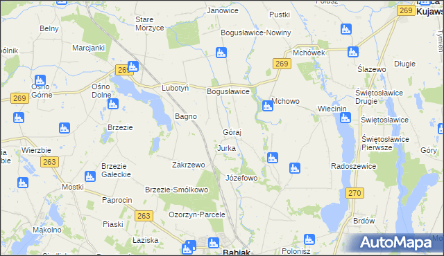 mapa Góraj, Góraj na mapie Targeo