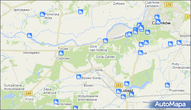 mapa Goraj-Zamek, Goraj-Zamek na mapie Targeo