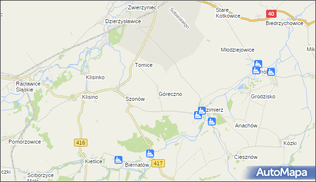 mapa Góreczno, Góreczno na mapie Targeo