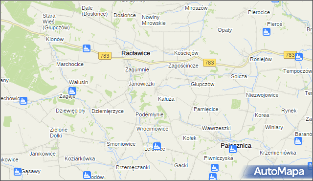 mapa Górka Kościejowska, Górka Kościejowska na mapie Targeo