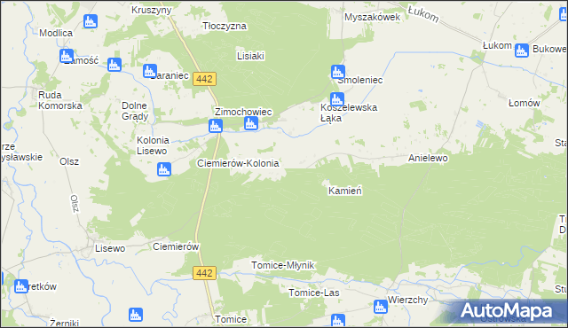 mapa Górne Grądy, Górne Grądy na mapie Targeo