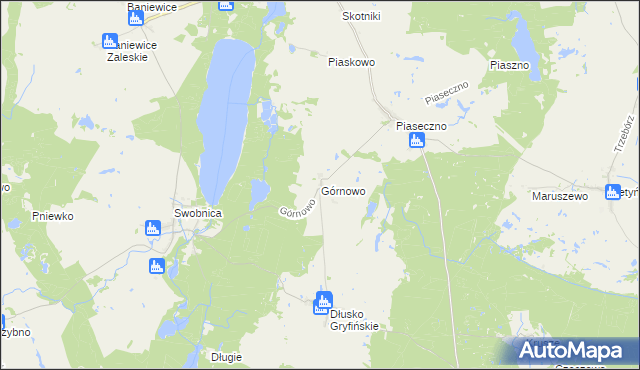 mapa Górnowo, Górnowo na mapie Targeo