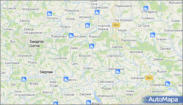 mapa Gorzków gmina Wieliczka, Gorzków gmina Wieliczka na mapie Targeo