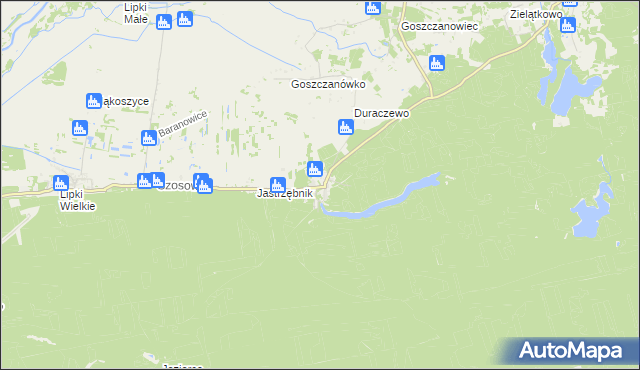 mapa Goszczanowo, Goszczanowo na mapie Targeo