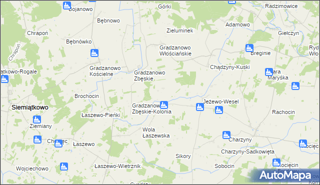 mapa Goszczk, Goszczk na mapie Targeo