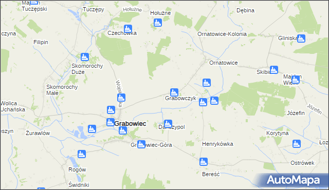 mapa Grabowczyk, Grabowczyk na mapie Targeo