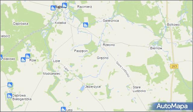 mapa Gręzino, Gręzino na mapie Targeo