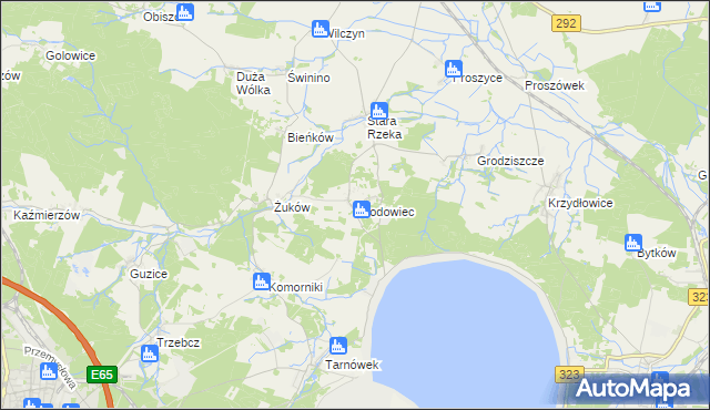 mapa Grodowiec, Grodowiec na mapie Targeo