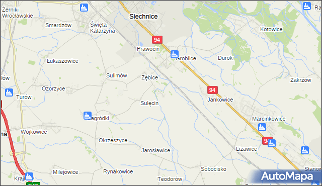 mapa Grodziszów, Grodziszów na mapie Targeo