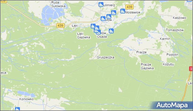 mapa Gruszeczka, Gruszeczka na mapie Targeo