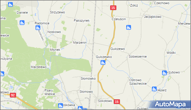 mapa Gulczewko, Gulczewko na mapie Targeo