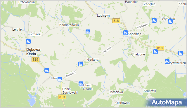 mapa Hanów, Hanów na mapie Targeo