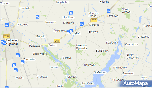 mapa Holendry Bytońskie, Holendry Bytońskie na mapie Targeo