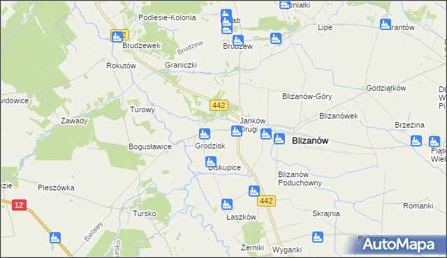 mapa Janków Pierwszy, Janków Pierwszy na mapie Targeo