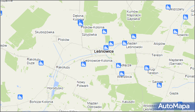 mapa Janówka gmina Leśniowice, Janówka gmina Leśniowice na mapie Targeo