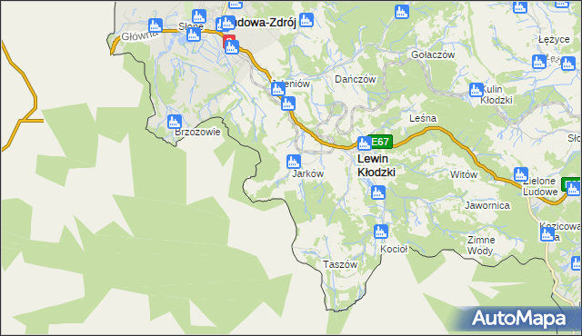 mapa Jarków, Jarków na mapie Targeo