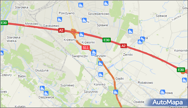 mapa Jaryszki, Jaryszki na mapie Targeo